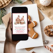 Rode kerstkrans versieren feestje kaart