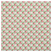Rode kerstkroezen op roze stof (Swatch)