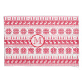 Rode kerstKussensloop Kussensloop (Voorkant-Links)