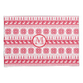 Rode kerstKussensloop Kussensloop (Voorkant-Rechts)