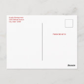 Rode Kerstlantaarn Poinsettia Uitnodiging (Achterkant)