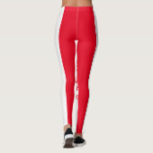 Rode kerstLeggings van topkwaliteit voor cadeautje Leggings (Achterkant)