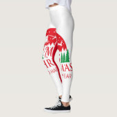 Rode kerstLeggings van topkwaliteit voor cadeautje Leggings (Links)