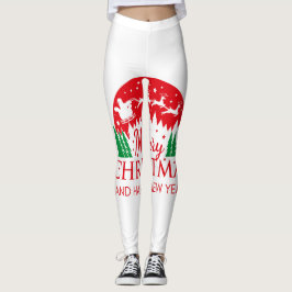 Rode kerstLeggings van topkwaliteit voor cadeautje Leggings