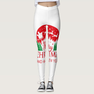Rode kerstLeggings van topkwaliteit voor cadeautje Leggings