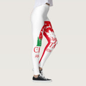 Rode kerstLeggings van topkwaliteit voor cadeautje Leggings (Rechts)