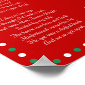 Rode kerstliedjes Jingle Bells Posters 25 x 35 cm (Hoek)