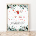Rode Kerstman Baby Hoe groot is de buik van mama Poster<br><div class="desc">De rode kerstman Baby Hoe groot is mama's buik spel teken brengt feestelijke plezier aan uw vakantie-thema baby shower! Met een vrolijk rood ontwerp en op de kerstman geïnspireerde details nodigt dit spelbord gasten uit om de grootte van de buik van mama te raden, waardoor een speelse, luchtige activiteit aan...</div>