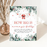 Rode Kerstman Baby Hoe groot is de buik van mama Reclamebord Met Voetstuk<br><div class="desc">De rode kerstman Baby Hoe groot is mama's buik spel teken brengt feestelijke plezier aan uw vakantie-thema baby shower! Met een vrolijk rood ontwerp en op de kerstman geïnspireerde details nodigt dit spelbord gasten uit om de grootte van de buik van mama te raden, waardoor een speelse, luchtige activiteit aan...</div>