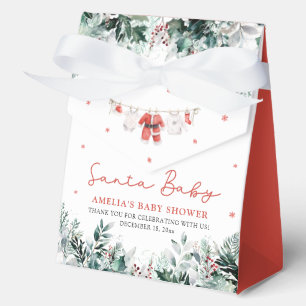 Rode Kerstman Baby Kerstmis Baby Kleding Baby show Bedankdoosjes