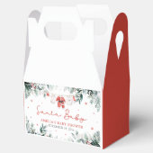 Rode Kerstman Baby Kerstmis Baby Kleding Baby show Bedankdoosjes (Geopend)