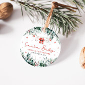 Rode Kerstman Baby Kerstmis Baby Kleding Baby show Bedankjes Labels