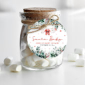 Rode Kerstman Baby Kerstmis Baby Kleding Baby show Bedankjes Labels