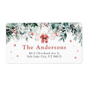 Rode Kerstman Baby Kerstmis Baby Kleding Baby show Etiket