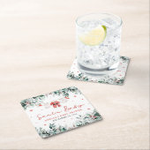 Rode Kerstman Baby Kerstmis Baby Kleding Baby show Kartonnen Onderzetters (Insitu)