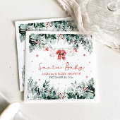 Rode Kerstman Baby Kerstmis Baby Kleding Baby show Servet