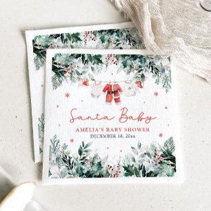 Rode Kerstman Baby Kerstmis Baby Kleding Baby show Servet