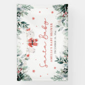 Rode Kerstman Baby Kerstmis Baby Kleding Baby show Spandoek (Verticaal)