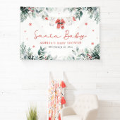 Rode Kerstman Baby Kerstmis Baby Kleding Baby show Spandoek (Insitu)