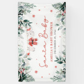 Rode Kerstman Baby Kerstmis Baby Kleding Baby show Spandoek (Verticaal)