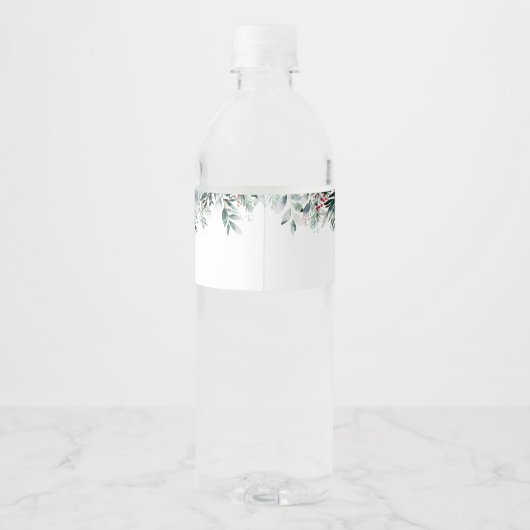 Rode Kerstman Baby Kerstmis Baby Kleding Baby show Waterfles Etiket (Achterkant)