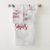 Rode Kerstman Baby Kerstmis Waslijn Bad Handdoek (Insitu)
