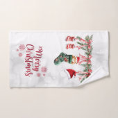 Rode Kerstman Baby Kerstmis Waslijn Bad Handdoek (Handdoek)