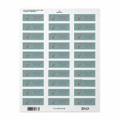 Rode Kerstman Baby Waslijn Etiket (Full Sheet)