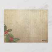  rode kerstman briefkaart (Achterkant)