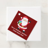 Rode Kerstman Custom Kinder kerstfeest Bedankjes Labels (In situ)