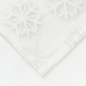 Rode kerstman en sneeuwvlokken fleece deken (Hoek)