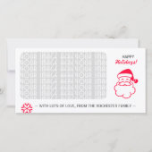 Rode Kerstman Feestdagenkaart (Voorkant)