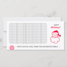 Rode Kerstman Feestdagenkaart