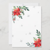 Rode Kerstman Feestelijke Baby shower Kaart (Achterkant)