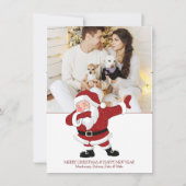 Rode kerstman| Fun Holiday XMAS Humor Feestdagenkaart (Voorkant)