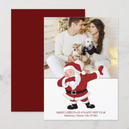 Rode kerstman| Fun Holiday XMAS Humor Feestdagenkaart