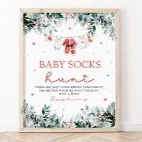 Rode Kerstman Genderneutrale Baby Sokken Baby show