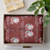 Rode Kerstman Gepersonaliseerd Kinder kerst Tissuepapier (Geschenk)