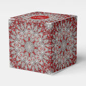 Rode Kerstman Hoed Kerstvakantie Gift Box Bedankdoosjes (Voorkant Zijde)