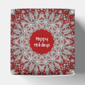 Rode Kerstman Hoed Kerstvakantie Gift Box Bedankdoosjes (Bovenkant)