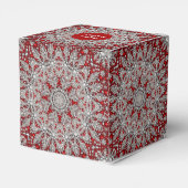 Rode Kerstman Hoed Kerstvakantie Gift Box Bedankdoosjes (Achterkant)