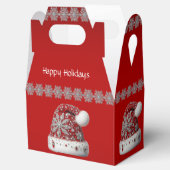 Rode Kerstman Hoed Kerstvakantie Gift Box Bedankdoosjes (Geopend)