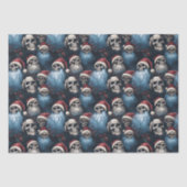 Rode Kerstman hoeden Gotische Kerstmis vakantie sc Tissuepapier (Voorkant)