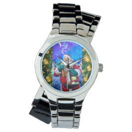 Rode Kerstman in de winter eWatch Horloge