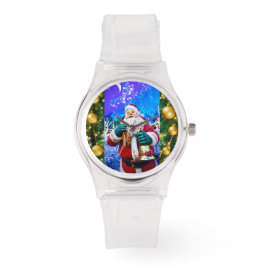Rode Kerstman in de winter eWatch Horloge