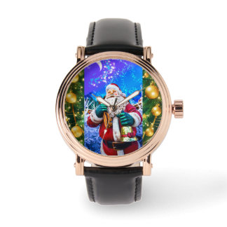 Rode Kerstman in de winter eWatch Horloge