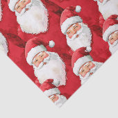 Rode Kerstman Kerstmis Tissuepapier (Detail)