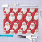 Rode Kerstman Kerstmis Tissuepapier (Craft)
