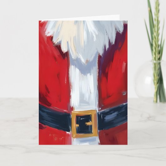 Rode Kerstman Pak Kerstmis Feestdagen Kaart (Voorkant)