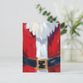 Rode Kerstman Pak Kerstmis Feestdagenkaart (Staand voorkant)